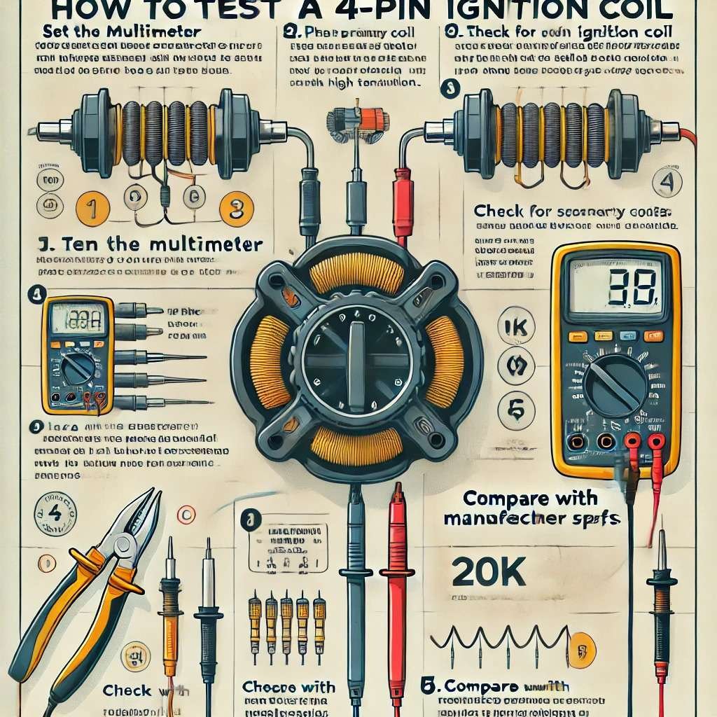 How to Testa 4 PinIgnition Coilwitha Multimeter