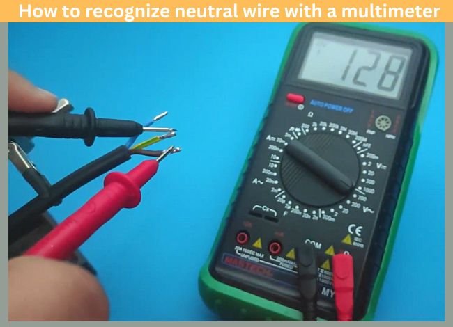 How are neutral wires easily identified with a multimeter?