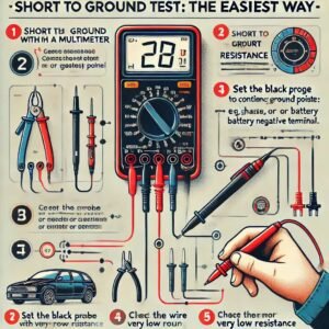 Short to ground test with a multimeter: the easiest way