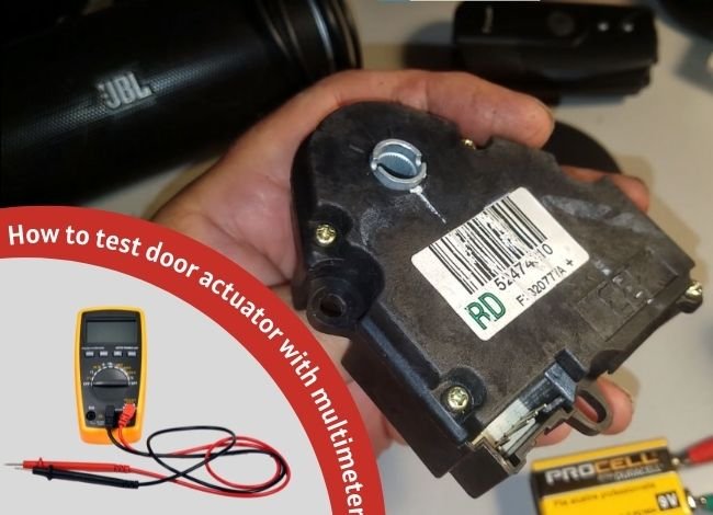 How to test blend door actuator with a multimeter